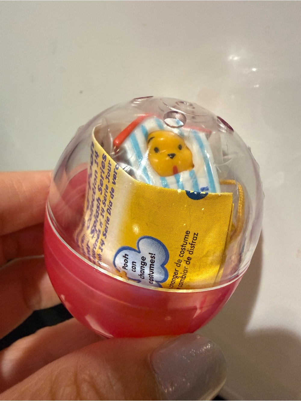 Disney Winnie the Pooh Peek-a-Pooh Figure, beach hut Pooh, summer splash series